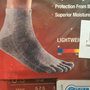 NIP injinji Performance Toe socks sz S mini crew